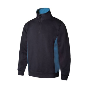 SWEAT BICOLORE COL ZIPPÉ 8