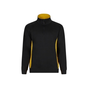 SWEAT BICOLORE COL ZIPPÉ 14