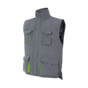 GILET MATELASSÉ BICOLORE MULTIPOCHES 13