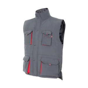 GILET MATELASSÉ BICOLORE MULTIPOCHES 11