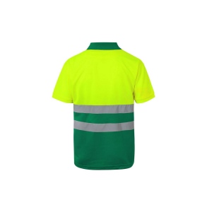 POLO BICOLORE MANCHES COURTES HAUTE VISIBILITÉ 7