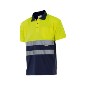 POLO BICOLORE MANCHES COURTES HAUTE VISIBILITÉ 8