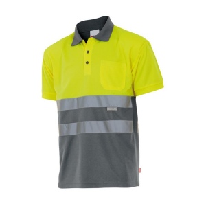 POLO BICOLORE MANCHES COURTES HAUTE VISIBILITÉ 5