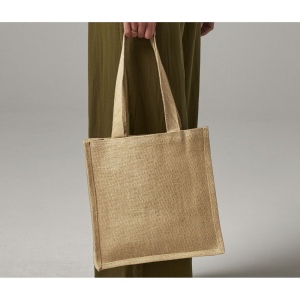 Sac shopping compact en toile de jute 3