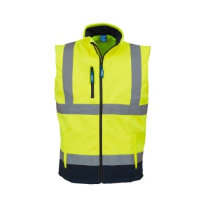 Bodywarmer Softshell haute visibilité 2