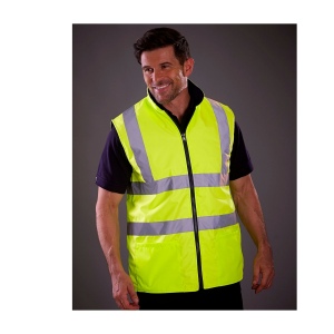 Bodywarmer réversible haute visibilité