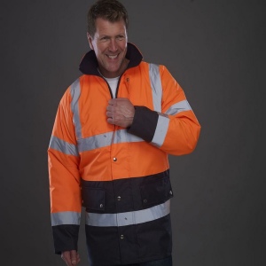 Parka bicolore haute visibilité
