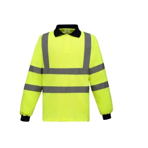 Polo manches longues haute visibilité 2