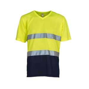 Tee-shirt haute visibilité col V 2