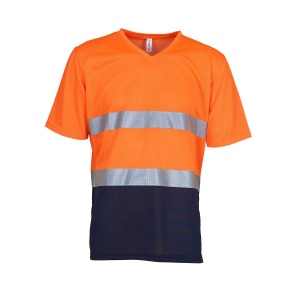 Tee-shirt haute visibilité col V 3