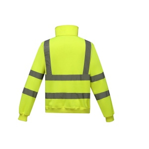 Sweat col zippé haute visibilité 4