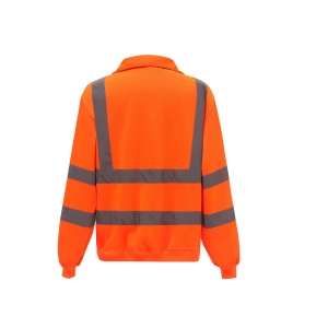 Sweat col zippé haute visibilité 5