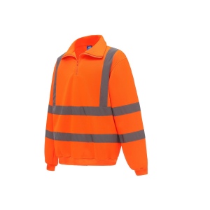 Sweat col zippé haute visibilité 6