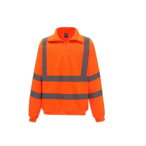 Sweat col zippé haute visibilité 3