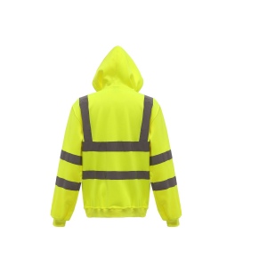 Sweat capuche zippé haute visibilité 4