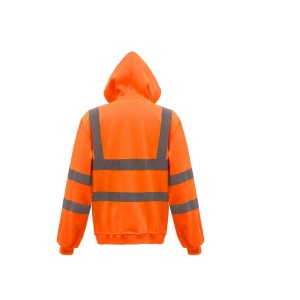 Sweat capuche zippé haute visibilité 5