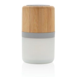 Enceinte 3W en bambou avec lumière d'ambiance 9