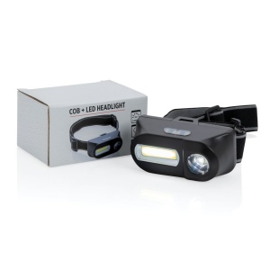 Lampe frontale avec LED et COB 12