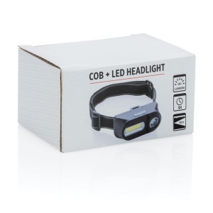 Lampe frontale avec LED et COB 13