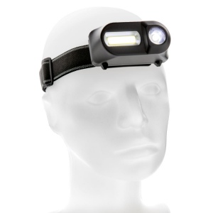 Lampe frontale avec LED et COB 4