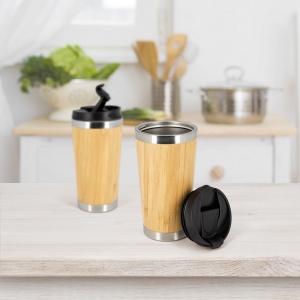 Mug isotherme bambou 45cl (+Gravure laser CO2 LA11) 7