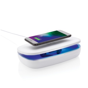 Boîte de stérilisation UV-C avec chargeur sans fil 5W 14