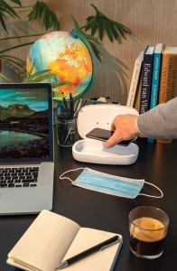 Boîte de stérilisation UV-C avec chargeur sans fil 5W 18
