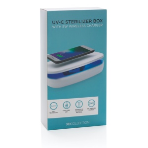 Boîte de stérilisation UV-C avec chargeur sans fil 5W 21