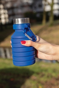 Bouteille en silicone pliable étanche avec couvercle 18