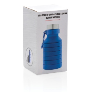 Bouteille en silicone pliable étanche avec couvercle 21