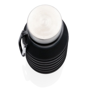 Bouteille en silicone pliable étanche avec couvercle 6