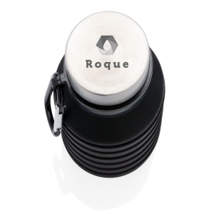 Bouteille en silicone pliable étanche avec couvercle 7