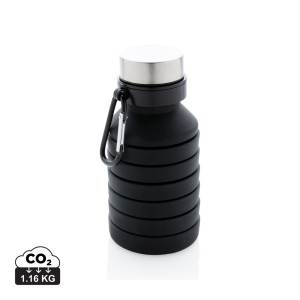 Bouteille en silicone pliable étanche avec couvercle 2