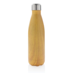 Bouteille isotherme en acier avec effet bois 5