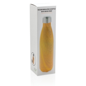 Bouteille isotherme en acier avec effet bois 11