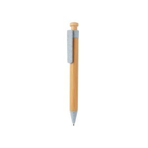 Stylo en bambou avec clip en fibre de paille 11