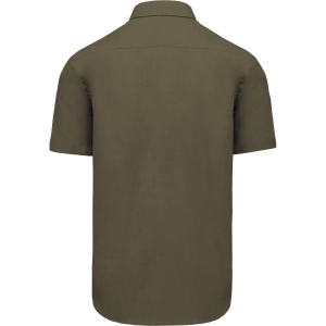 Chemise popeline polycoton manches courtes entretien facile homme 50
