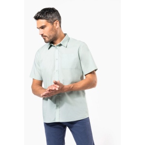 Chemise popeline polycoton manches courtes entretien facile homme 90