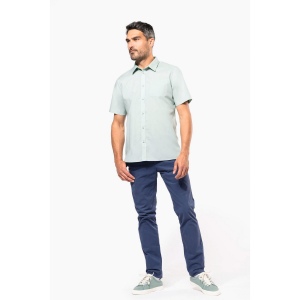 Chemise popeline polycoton manches courtes entretien facile homme 91