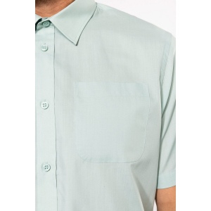 Chemise popeline polycoton manches courtes entretien facile homme 96