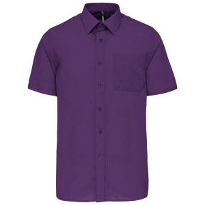 Chemise popeline polycoton manches courtes entretien facile homme 14