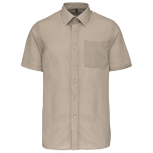 Chemise popeline polycoton manches courtes entretien facile homme 24