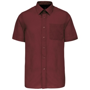 Chemise popeline polycoton manches courtes entretien facile homme 10