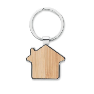 Porte-clés maison métal bambou - BURNIE 4