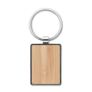 Porte-clés rectangle en bambou - BENDIGO 4