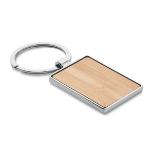 Porte-clés rectangle en bambou - BENDIGO 2