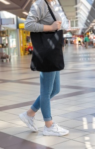 Sac shopping type Tote bag Impact en coton recyclé AWARE™ 19