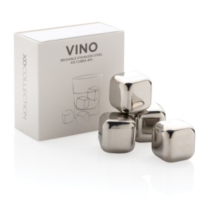 Glaçons réutilisables en acier inoxydable 4pcs 10