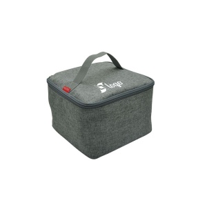 Sac à bento isotherme 'Sendai', gris chiné RPET 4