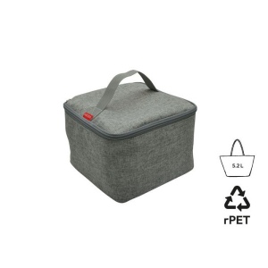 Sac à bento isotherme 'Sendai', gris chiné RPET 2